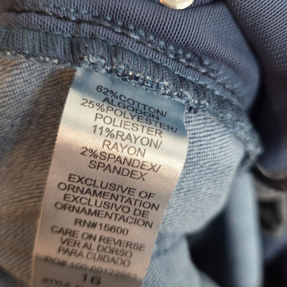 Democracy Women's Ab Technology ZDenim Jeans Slimming Lt Wash Blue Size 16 - Picture 9 of 9